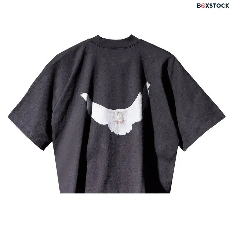 Yeezy Gap Engineered by Balenciaga Cropped Dove No Seam Tee 'Black' Spring/Summer 2022