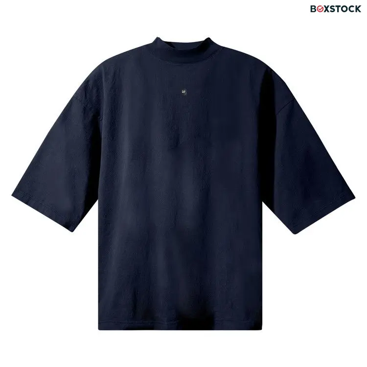 Yeezy Gap Engineered by Balenciaga Logo 3/4 Sleeve Tee 'Blue' Spring/Summer 2022