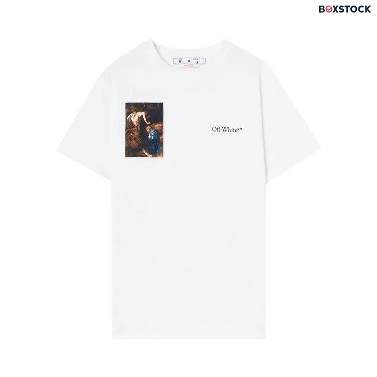 Off-White Caravaggio Lute Slim Tee 'White/Black' Spring/Summer 2022