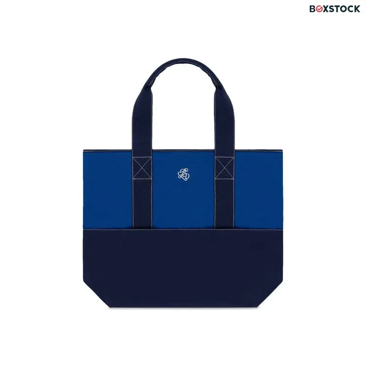 Aimé Leon Dore Monogram Contrast Tote Bag 'Navy' Blue Spring/Summer 2024