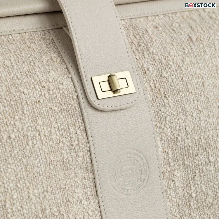 Aimé Leon Dore Porsche 911SC Car Kit Bag 'Cream Boucle' Fall/Winter 2020