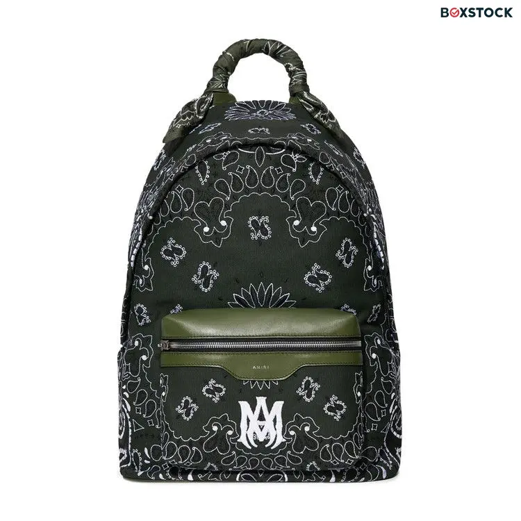 Amiri Canvas Bandana Backpack 'Black' Pre-Fall 2022