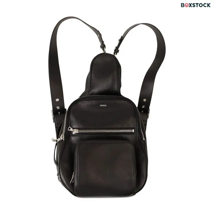 Amiri Leather Mini Guitar Bag 'Black'