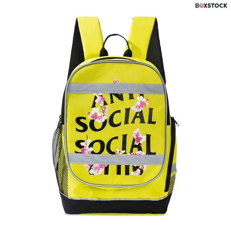 Anti Social Social Club Kkoch 3M High Vis Backpack 'Neon Yellow' Spring/Summer 2023
