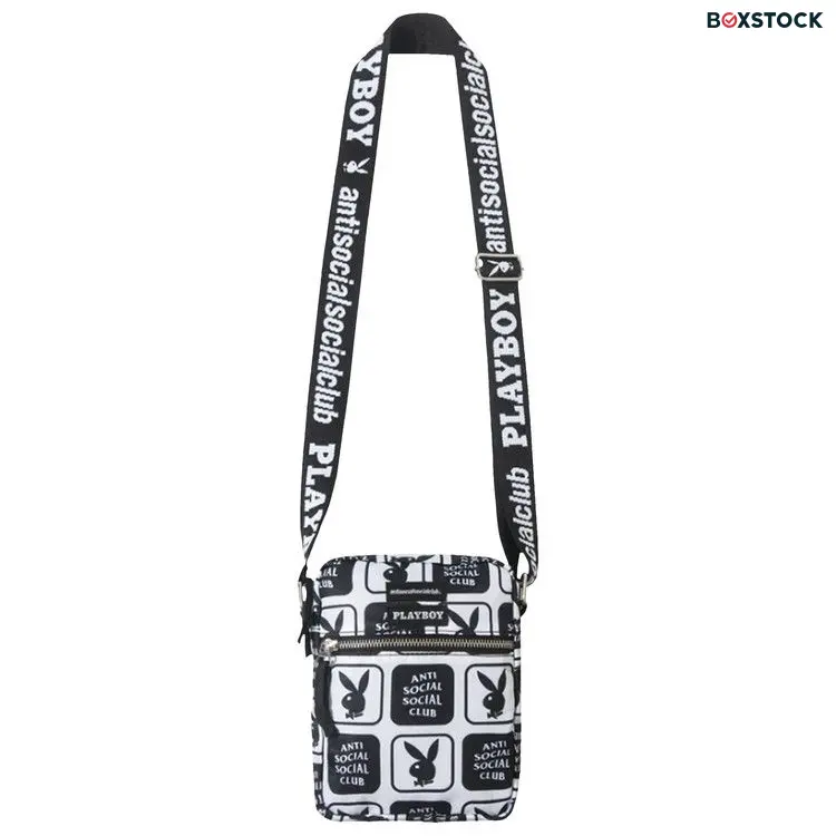Anti Social Social Club x Playboy Checkered Side Bag 'Black' Spring/Summer 2022