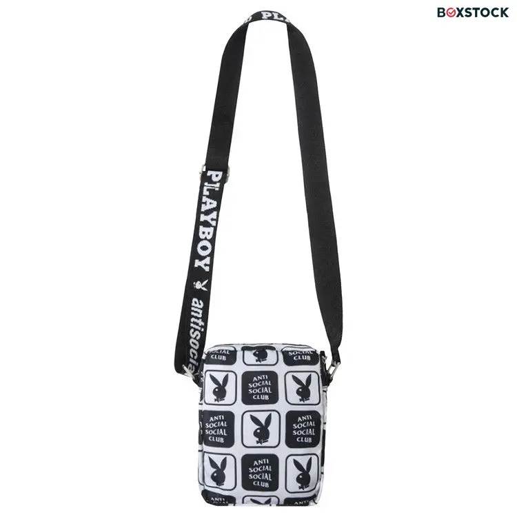 Anti Social Social Club x Playboy Checkered Side Bag 'Black' Spring/Summer 2022
