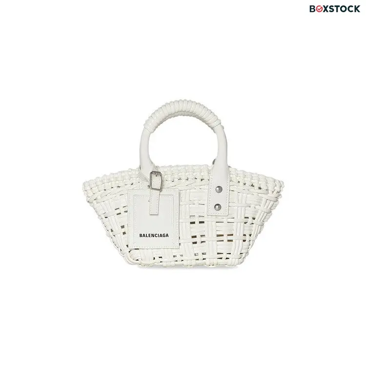 Balenciaga Bistro XXS Basket With Strap 'Optic White' Spring/Summer 2022
