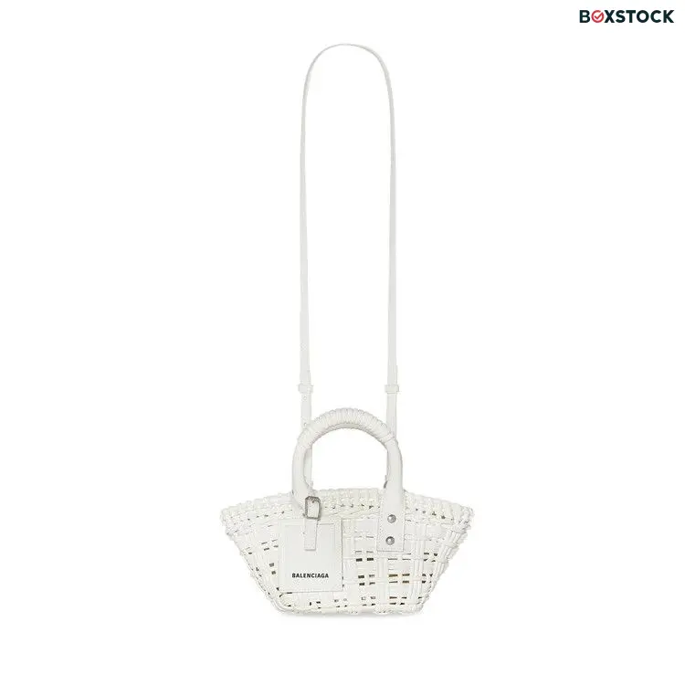 Balenciaga Bistro XXS Basket With Strap 'Optic White' Spring/Summer 2022