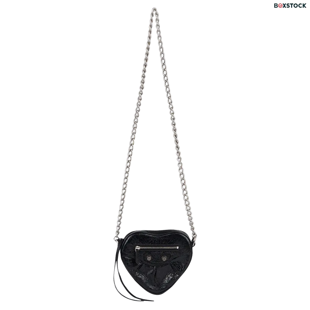 Balenciaga Cagole Heart Mini Bag 'Black'
