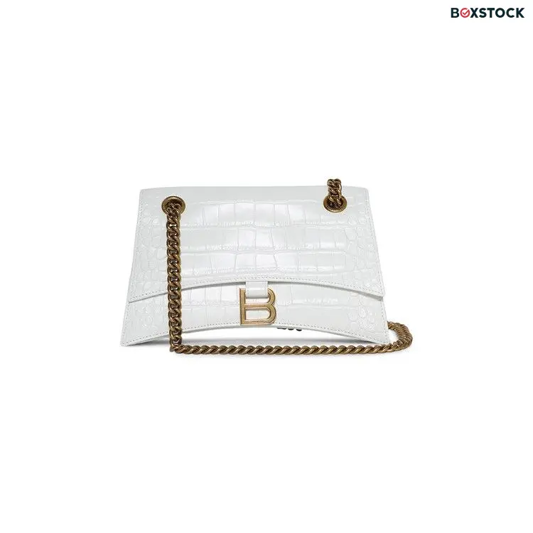 Balenciaga Crush Chain Bag 'Optic White' Spring/Summer 2024