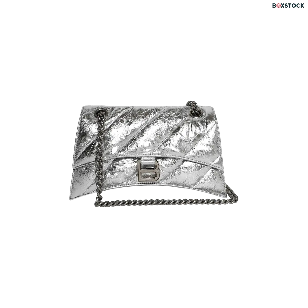 Balenciaga Crush Chain Bag 'Silver' Spring/Summer 2024