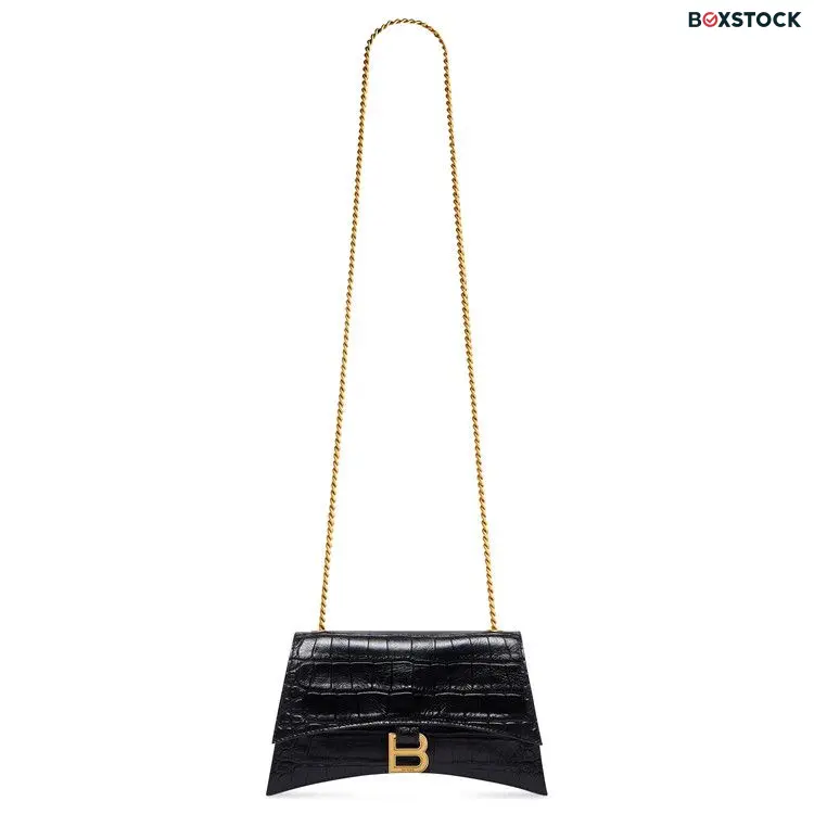 Balenciaga Crush Chain Shoulder Bag 'Black' Spring/Summer 2023