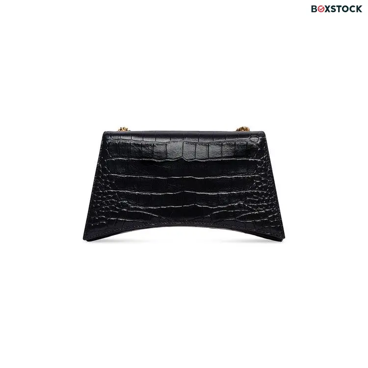 Balenciaga Crush Chain Shoulder Bag 'Black' Spring/Summer 2023