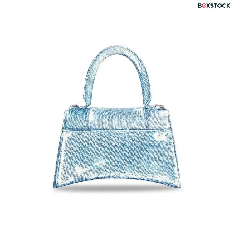 Balenciaga Denim Hourglass Small Handbag 'Indigo' Blue