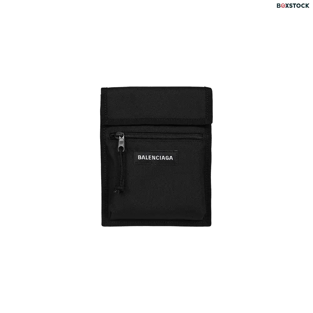 Balenciaga Explorer Nylon Crossbody Bag 'Black' Spring/Summer 2022