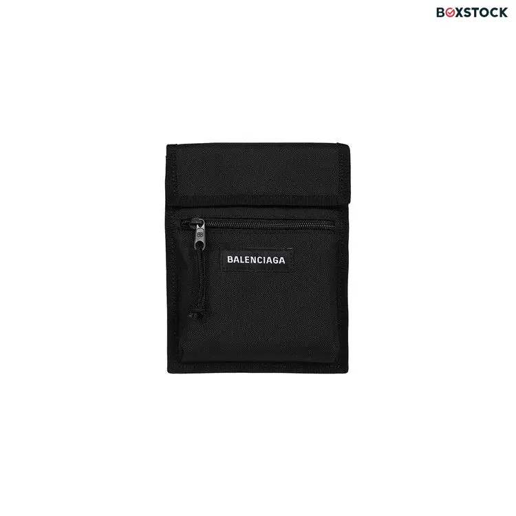 Balenciaga Explorer Nylon Crossbody Bag 'Black' Spring/Summer 2022