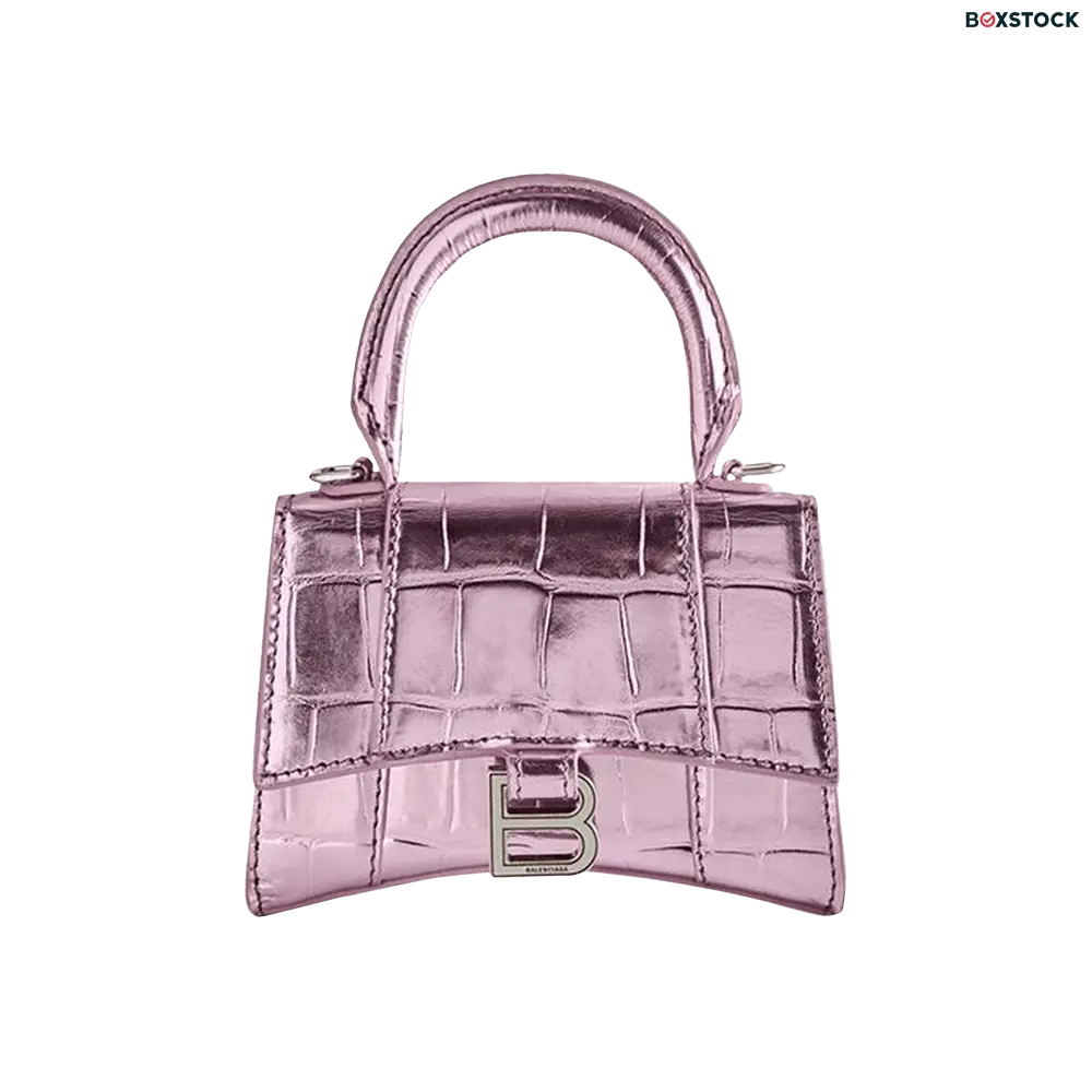 Balenciaga Hourglass Mini Handbag With Chain 'Pink' Spring/Summer 2022