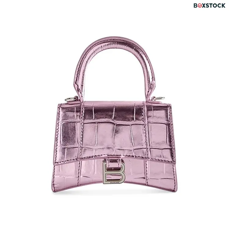 Balenciaga Hourglass Mini Handbag With Chain 'Pink' Spring/Summer 2022