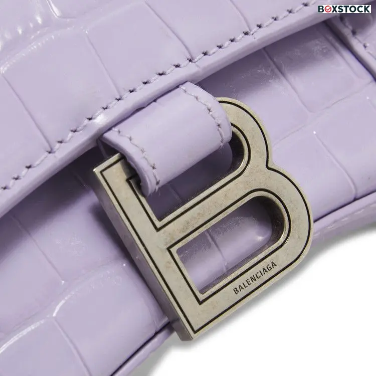 Balenciaga Hourglass Mini Shoulder Bag 'Lilac' Purple Spring/Summer 2023
