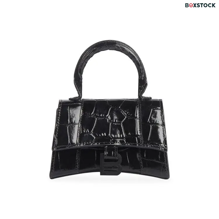Balenciaga Hourglass Mini Top Handle 'Black' Spring/Summer 2021