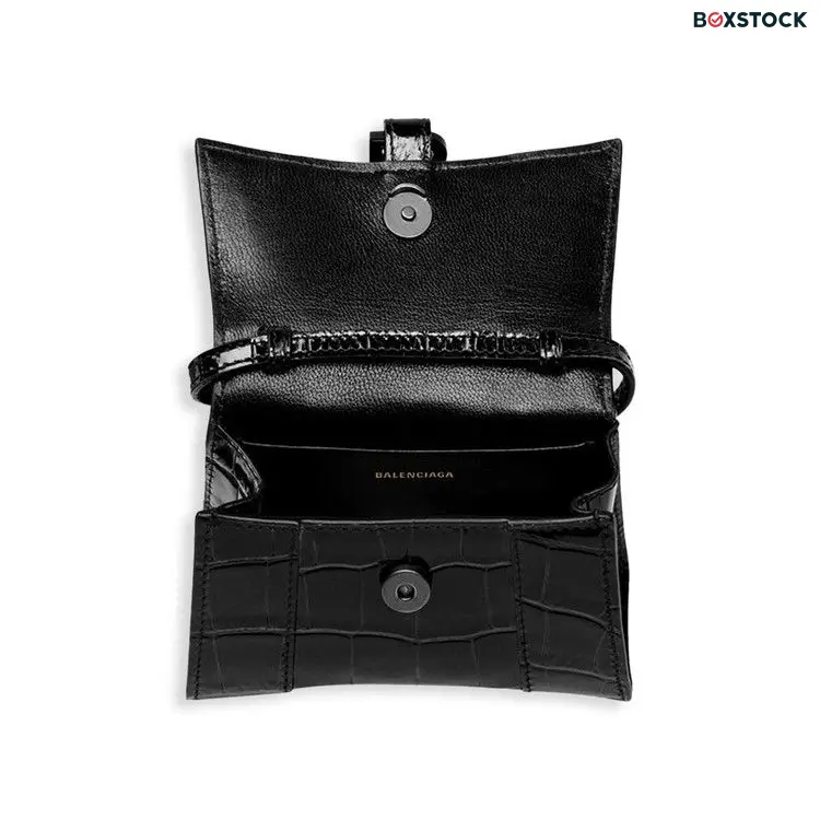 Balenciaga Hourglass Mini Top Handle 'Black' Spring/Summer 2021
