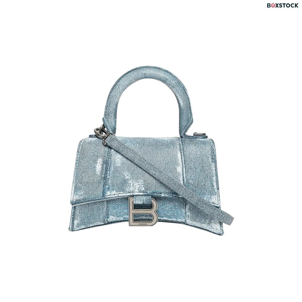 Balenciaga Hourglass Shoulder Bag 'Denim Blue' Spring/Summer 2023