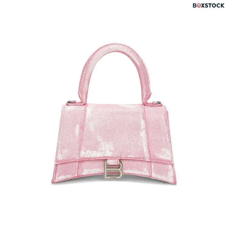 Balenciaga Hourglass Top Handle Bag 'Denim Pink'