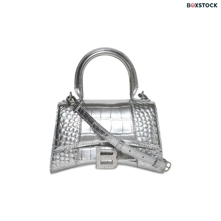 Balenciaga Hourglass Top Handle 'Silver' Spring/Summer 2024