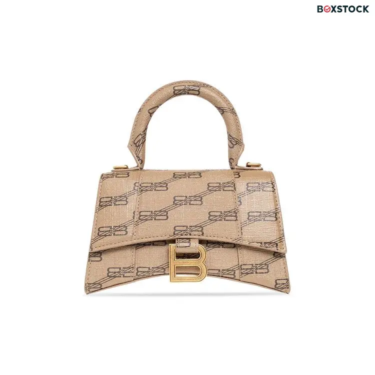 Balenciaga Hourglass XS Shoulder Bag 'Beige/Brown' Tan Spring/Summer 2023