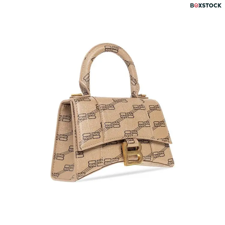 Balenciaga Hourglass XS Shoulder Bag 'Beige/Brown' Tan Spring/Summer 2023