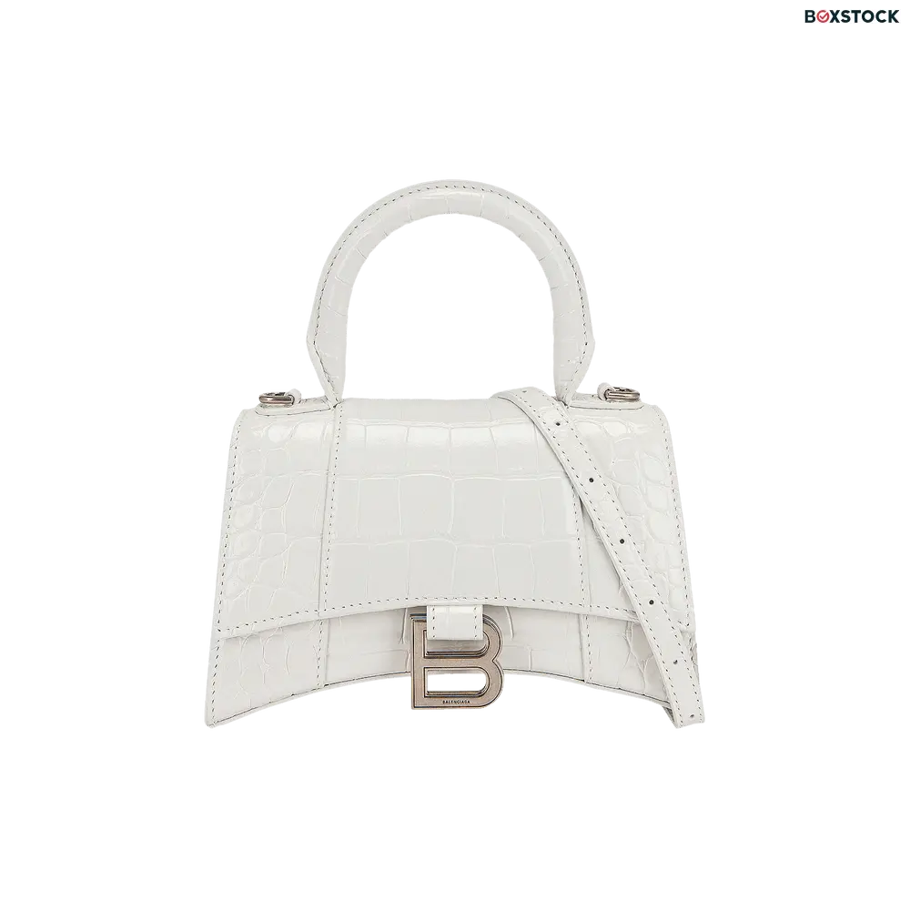 Balenciaga Hourglass XS Top Handle Bag 'White' Fall/Winter 2021