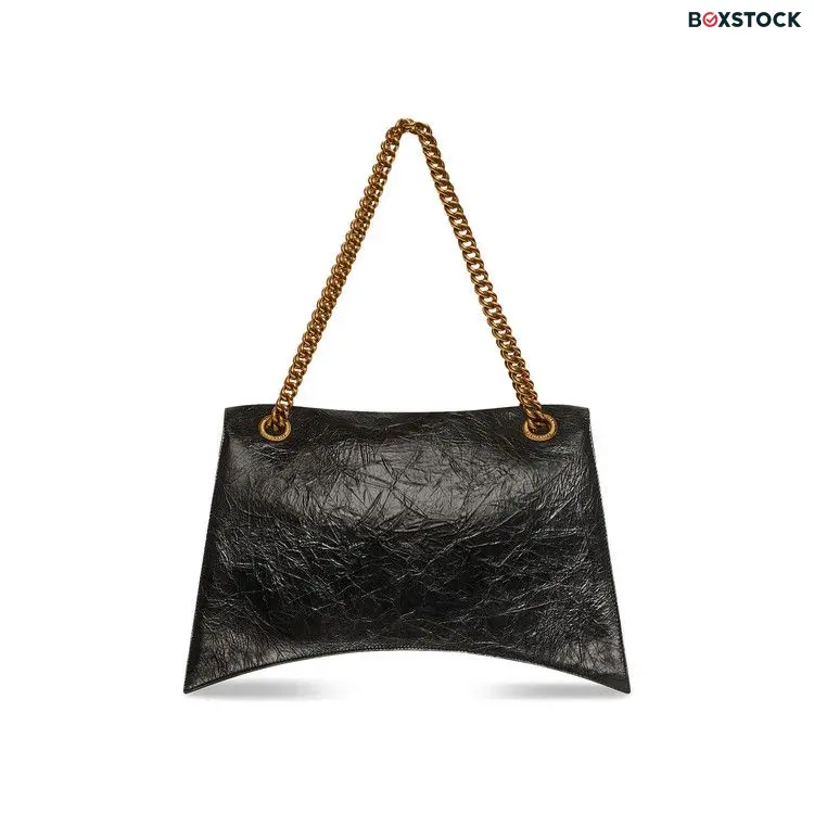 Balenciaga Large Crush Chain Shoulder Bag 'Black'