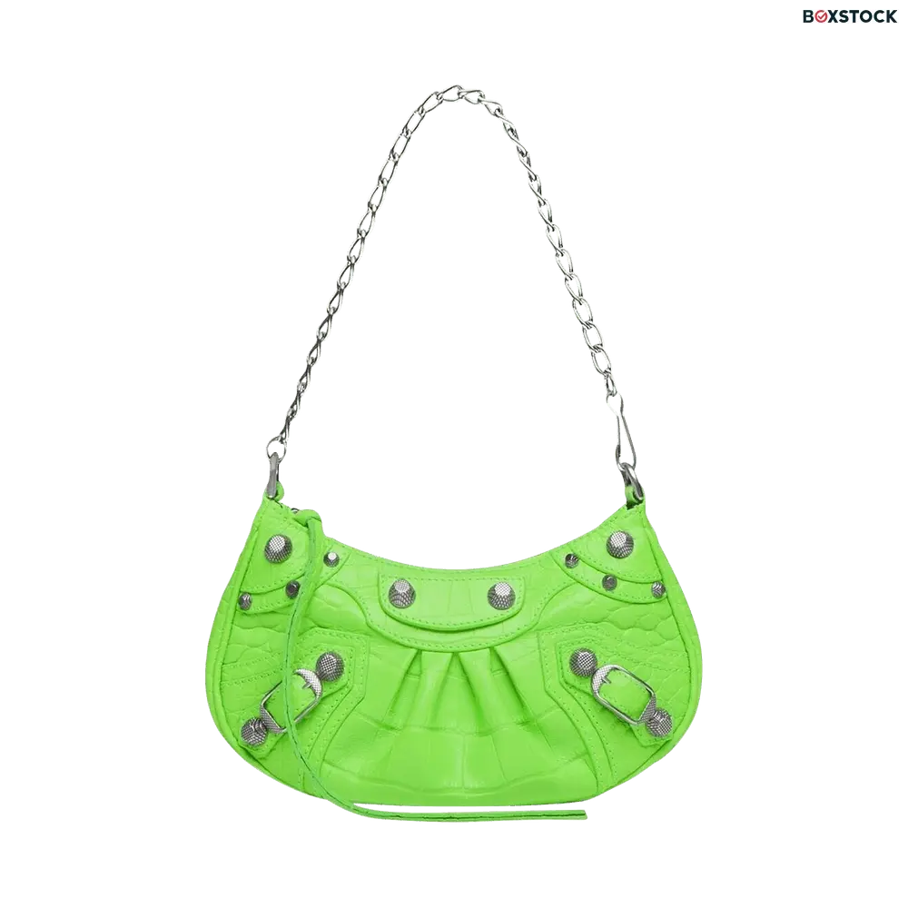 Balenciaga Le Cagole Mini Purse With Chain 'Acid Green' Fall/Winter 2022