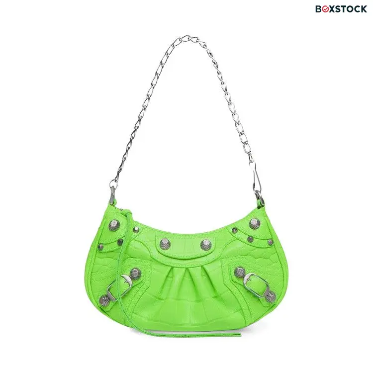 Balenciaga Le Cagole Mini Purse With Chain 'Acid Green' Fall/Winter 2022
