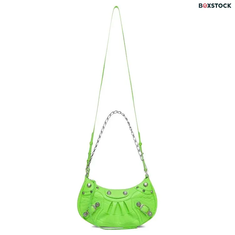Balenciaga Le Cagole Mini Purse With Chain 'Acid Green' Fall/Winter 2022