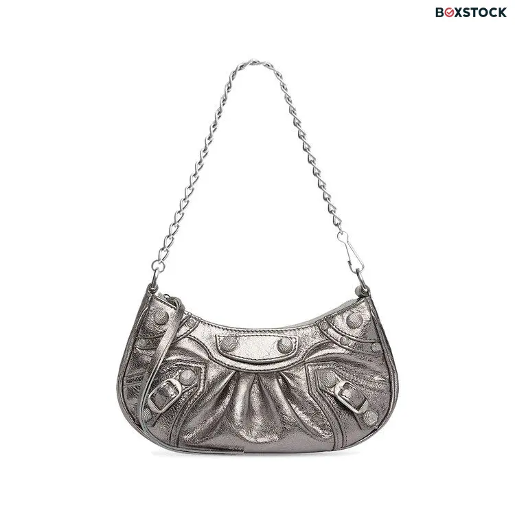 Balenciaga Le Cagole Mini Bag With Chain 'Silver' Fall/Winter 2023