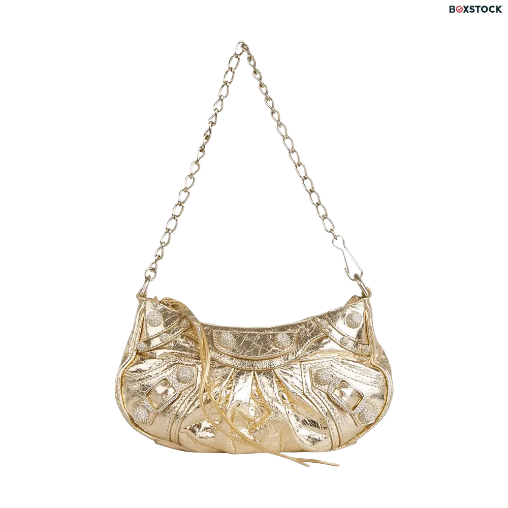 Balenciaga Le Cagole Mini Purse With Chain 'Light Gold' Fall/Winter 2022