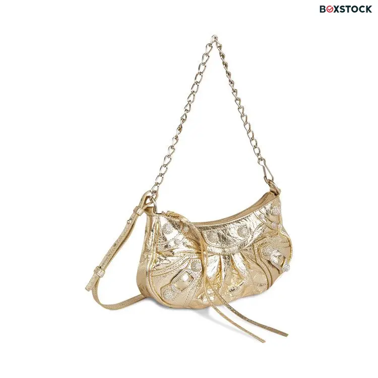 Balenciaga Le Cagole Mini Purse With Chain 'Light Gold' Fall/Winter 2022