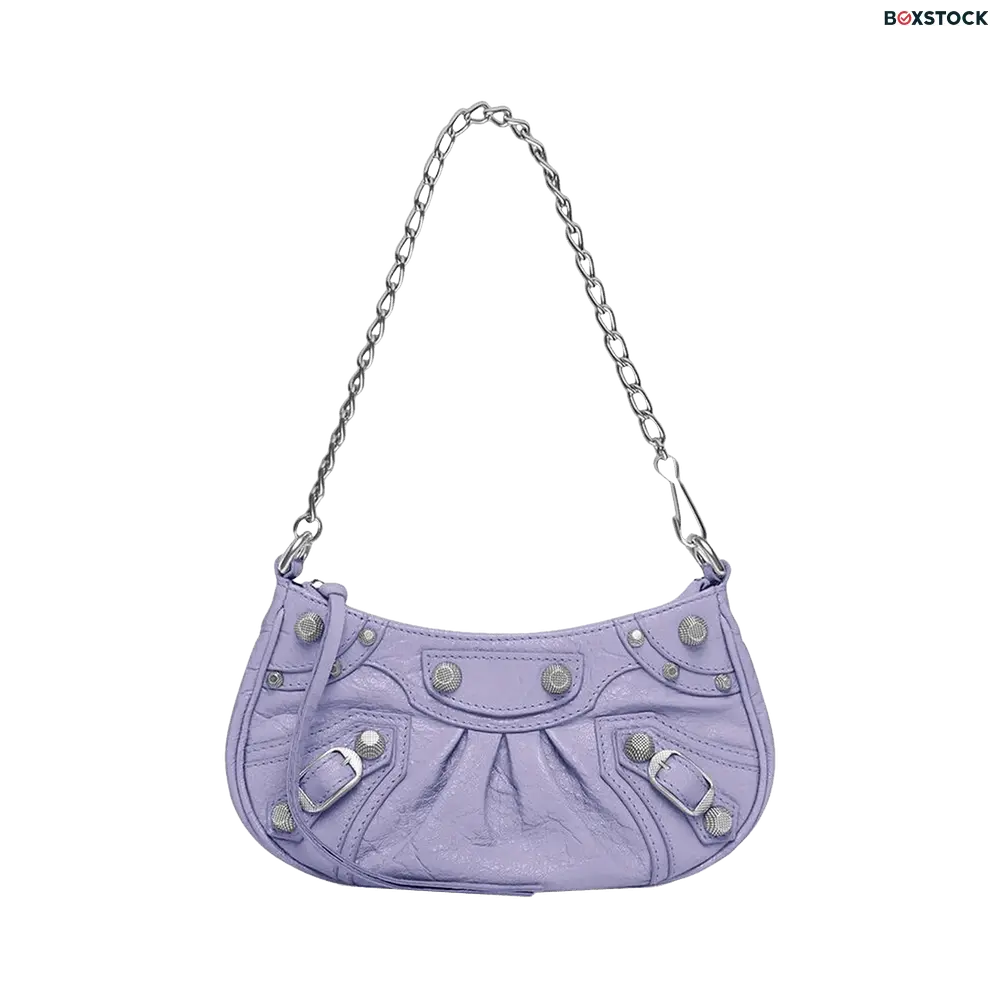 Balenciaga Le Cagole Mini Purse With Chain 'Light Purple' Fall/Winter 2022