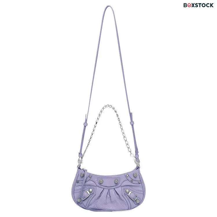 Balenciaga Le Cagole Mini Purse With Chain 'Light Purple' Fall/Winter 2022