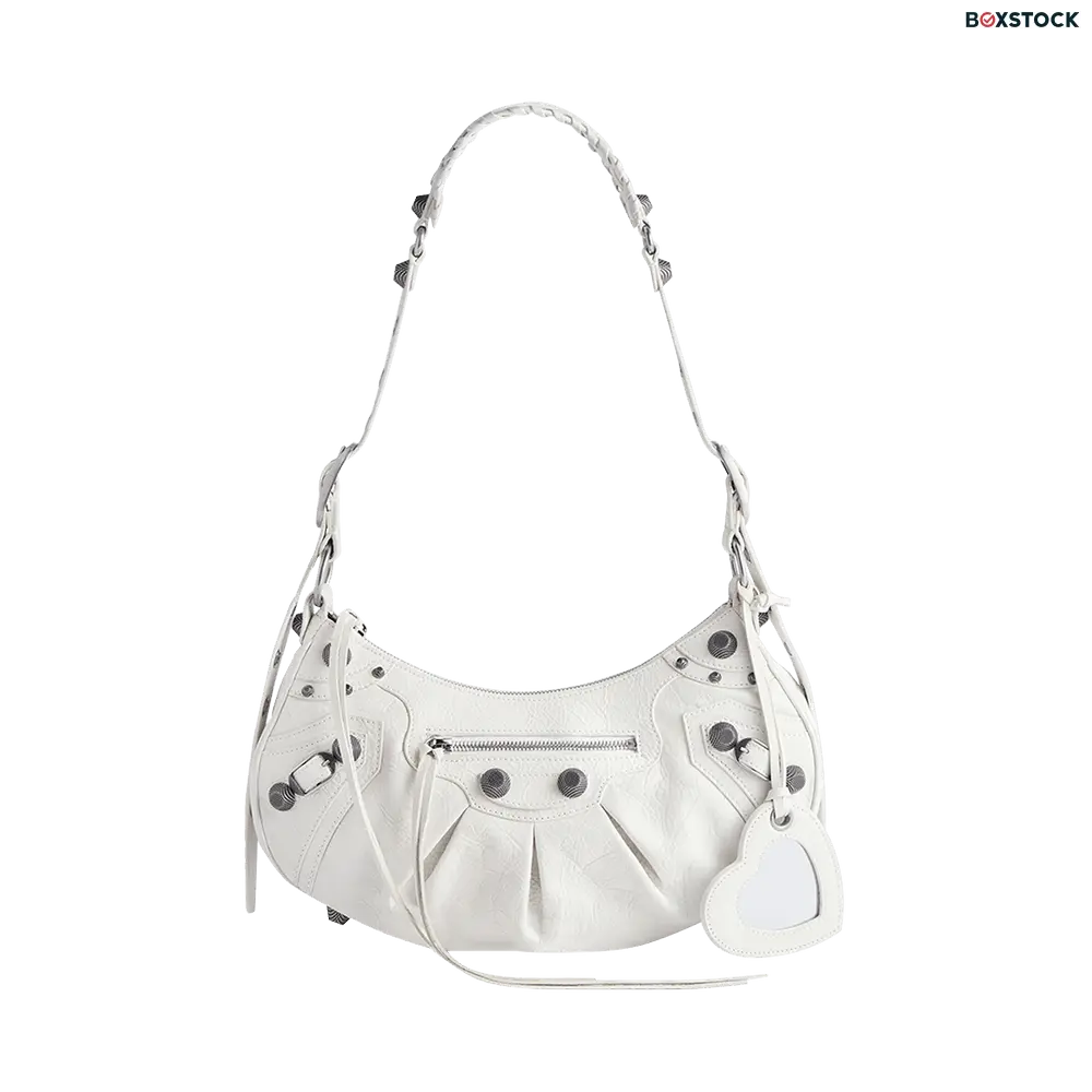 Balenciaga Le Cagole Small Shoulder Bag 'Optic White' Fall/Winter 2023