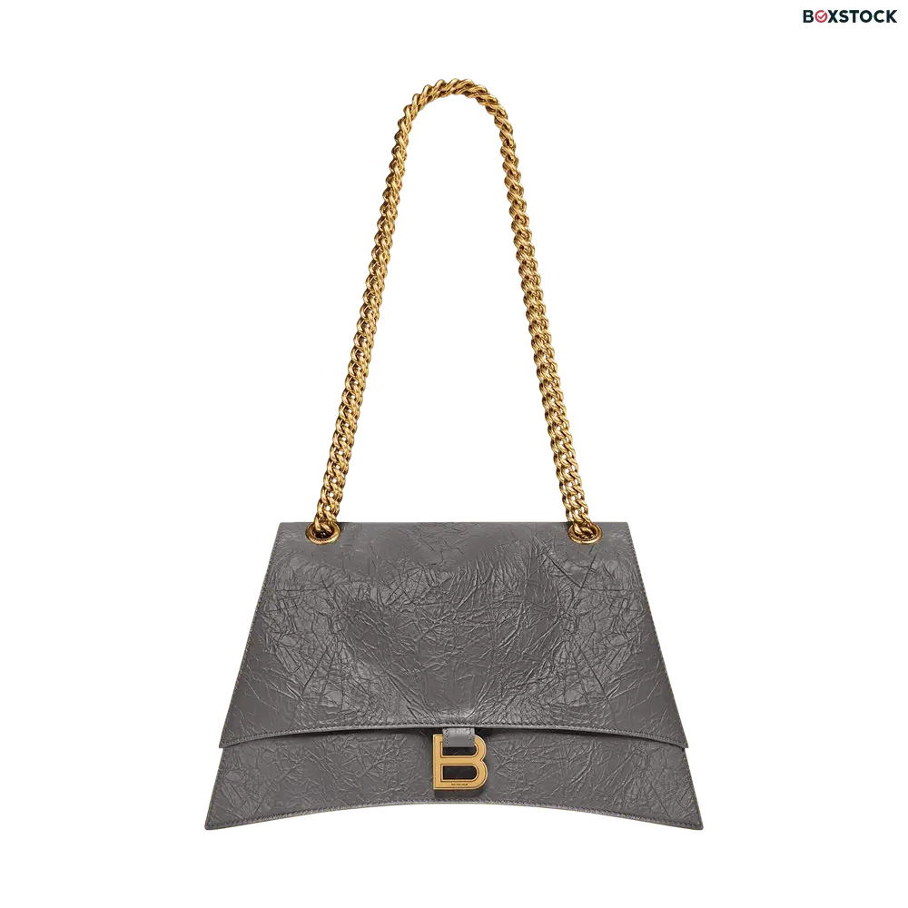 Balenciaga Medium Crush Chain Bag 'Dark Grey' Spring/Summer 2023