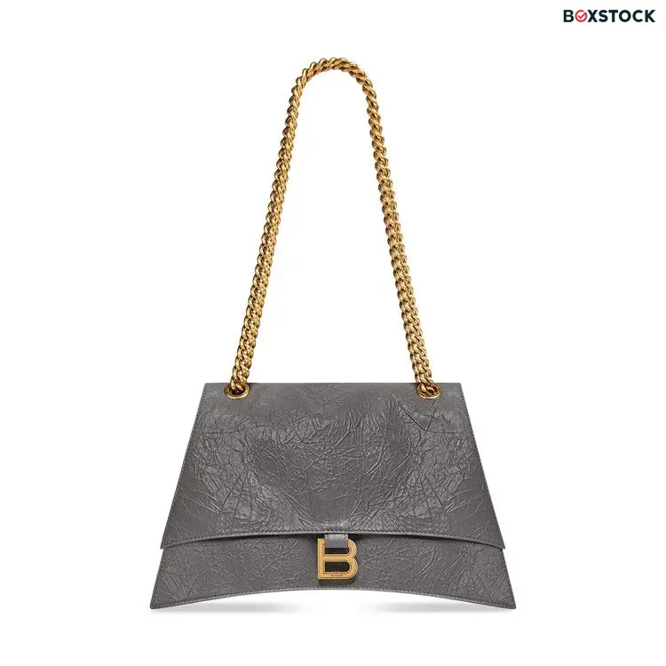 Balenciaga Medium Crush Chain Bag 'Dark Grey' Spring/Summer 2023
