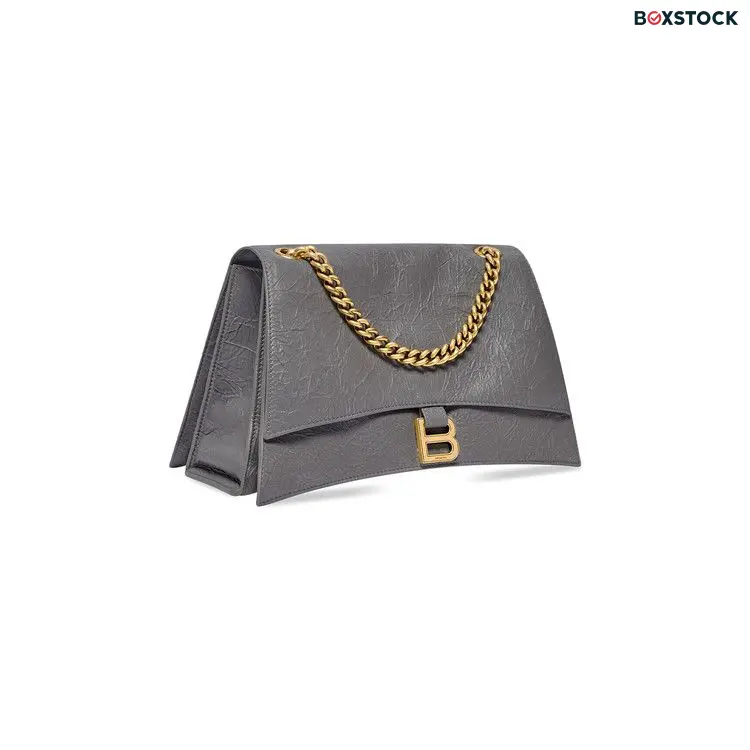 Balenciaga Medium Crush Chain Bag 'Dark Grey' Spring/Summer 2023