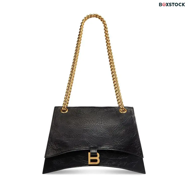 Balenciaga Medium Crush Chain Bag 'Black' Spring/Summer 2023