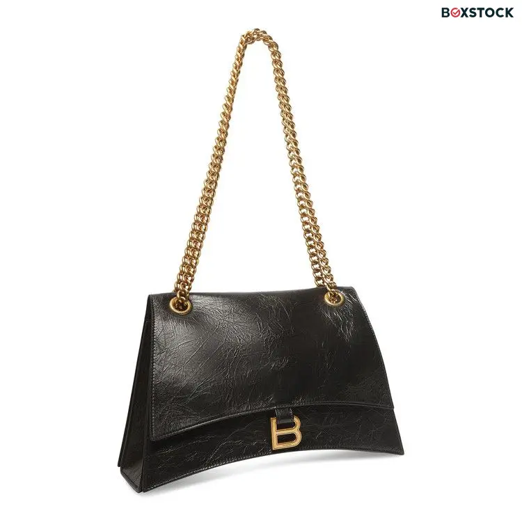 Balenciaga Medium Crush Chain Bag 'Black' Spring/Summer 2023
