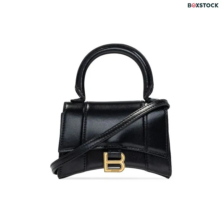 Balenciaga Mini Hourglass Top Handle Bag 'Black'