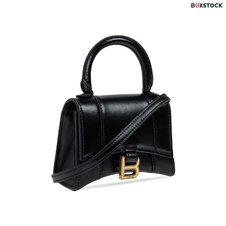 Balenciaga Mini Hourglass Top Handle Bag 'Black'