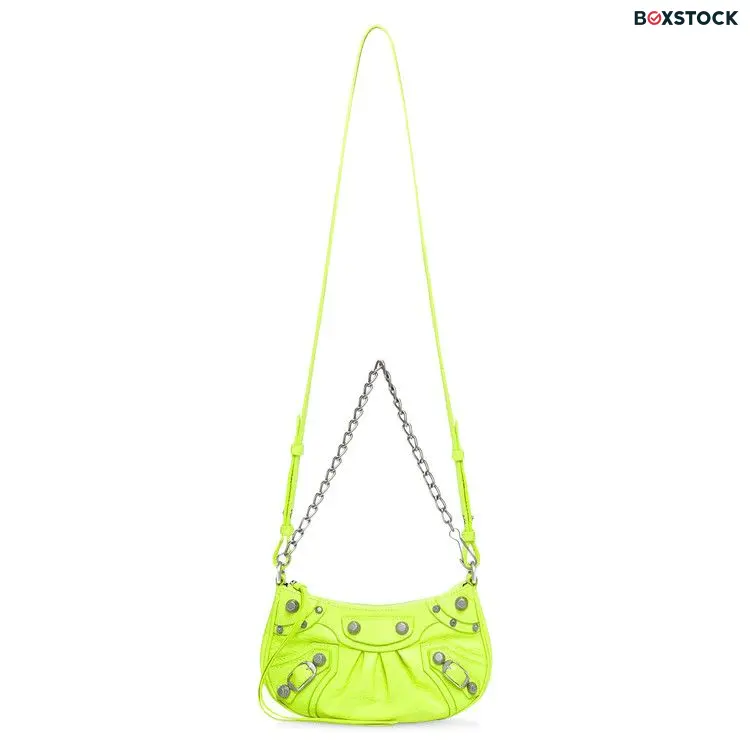 Balenciaga Mini Le Cagole Chain Bag 'Fluorescent Yellow' Spring/Summer 2022
