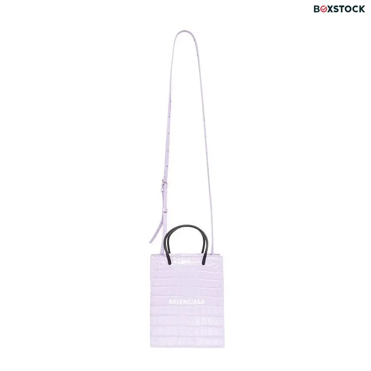 Balenciaga Shopping Phone Shoulder Bag 'Lilac/White' Purple Fall/Winter 2022